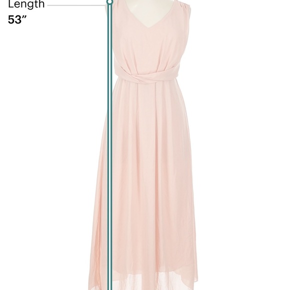 Esley Soft Peach Maxi Dress - Picture 3 of 5